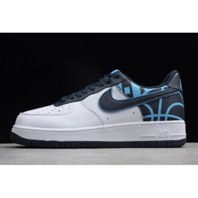 Nike Erkek Air Force 1 '07 Lv8 Beyaz / Koyu Obsidian Kaykay Ayakkabı Türkiye - MKMF6FQ3